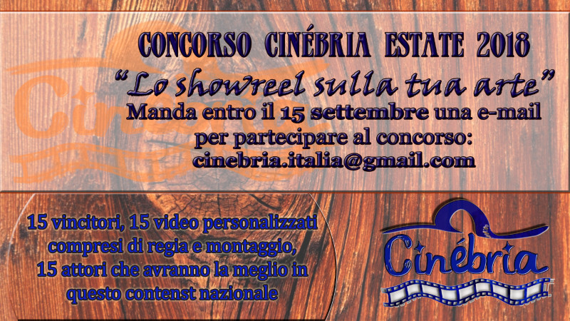 Locandina Concorso Cinebria Estate 2018