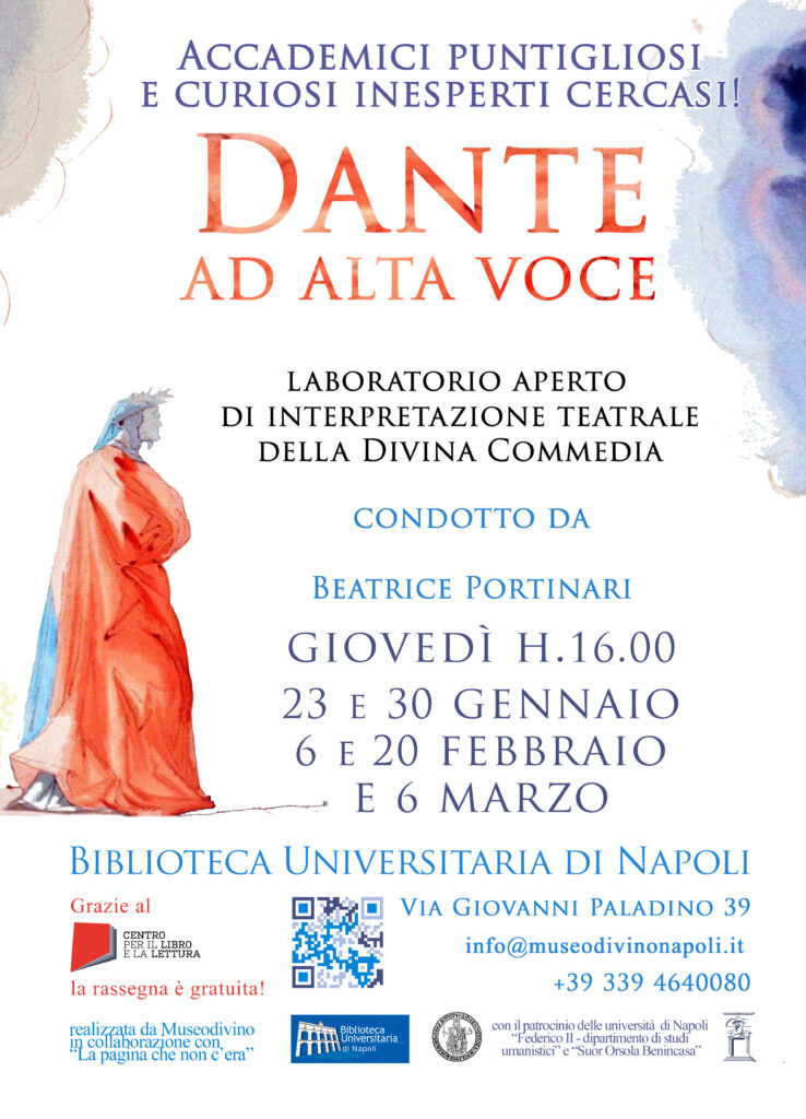 Locandina workshop Dante ad alta voce