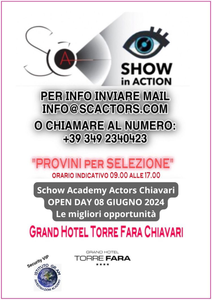 locandina Audizioni Show Academy Liguria