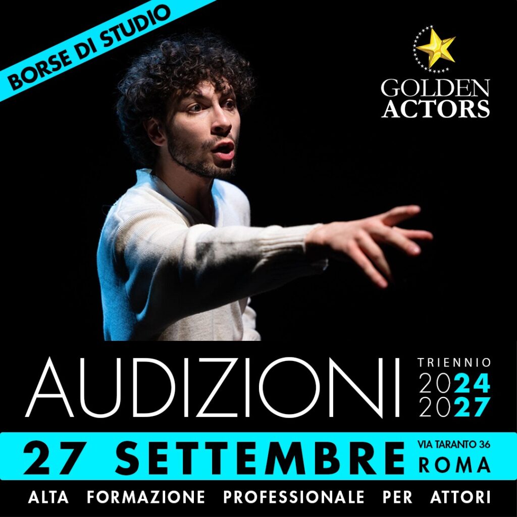 locandina audizioni corso alta formazione golden actors