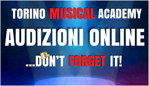 locandina Audizioni Torino Musical Academy