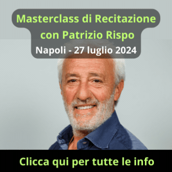 Banner Masterclass di recitazione Patrizio Rispo.