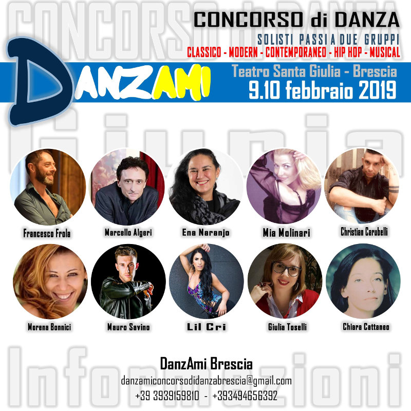 locandina Concorso di Danza DanzAmi Brescia