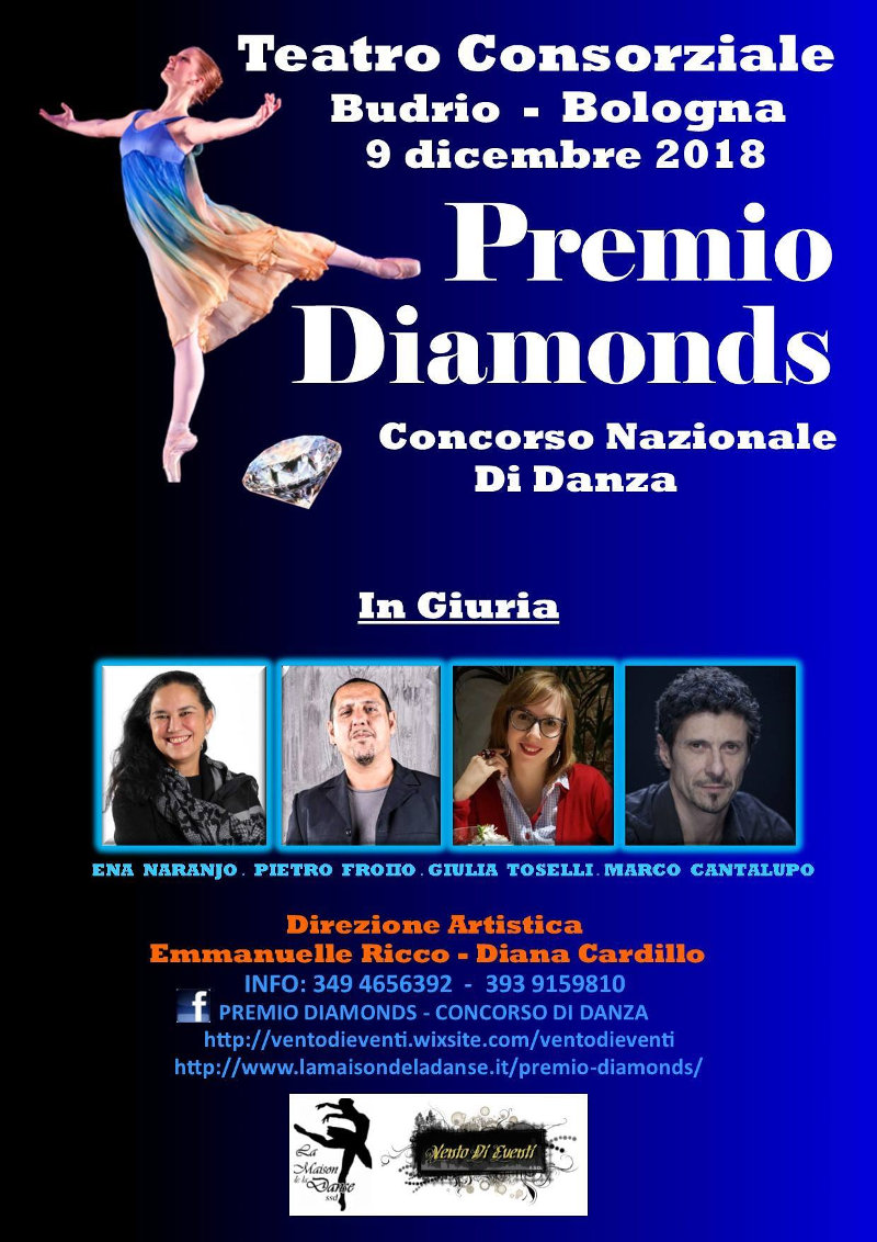 locandina concorso danza premio Diamonds