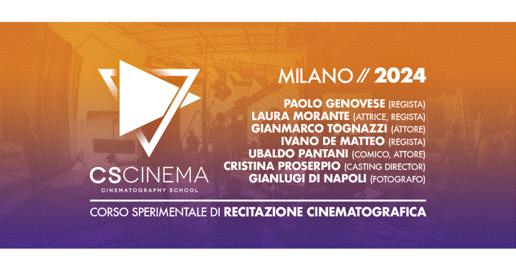 locandina corso recitazione cs cinema 2024