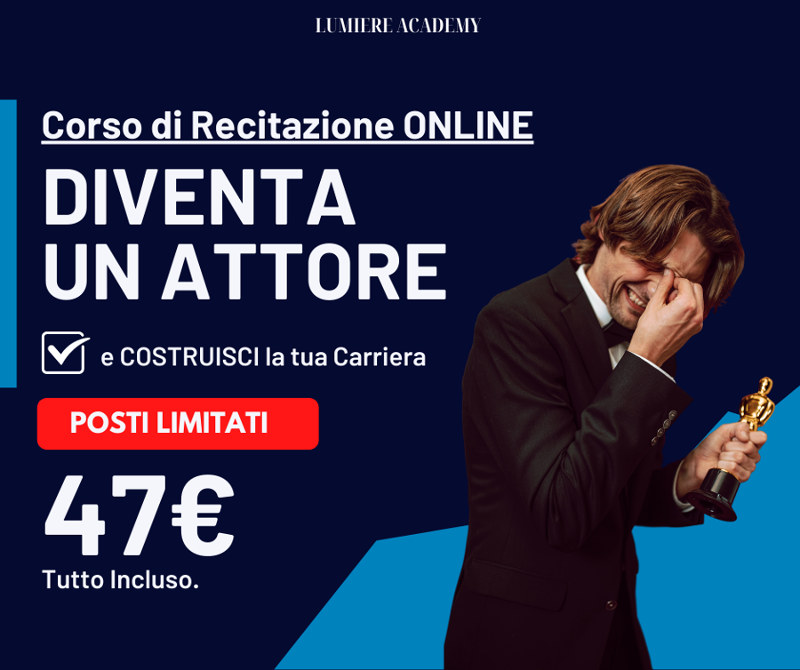 locandina Corso recitazione online Lumiere