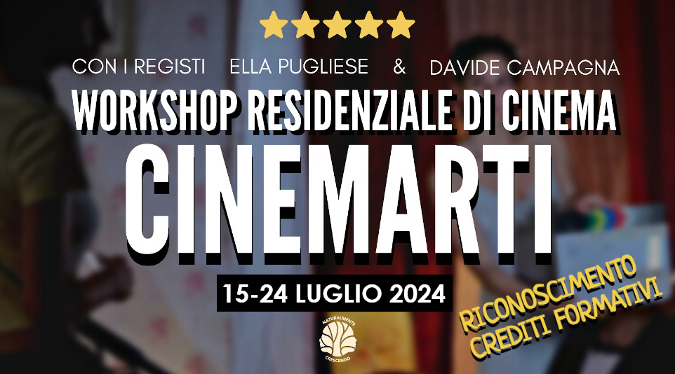 Locandina Workshop Cinema Cinemarti 2024