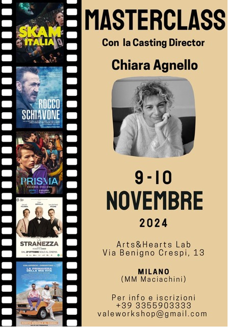 locandina masterclass casting director Chiara Agnello