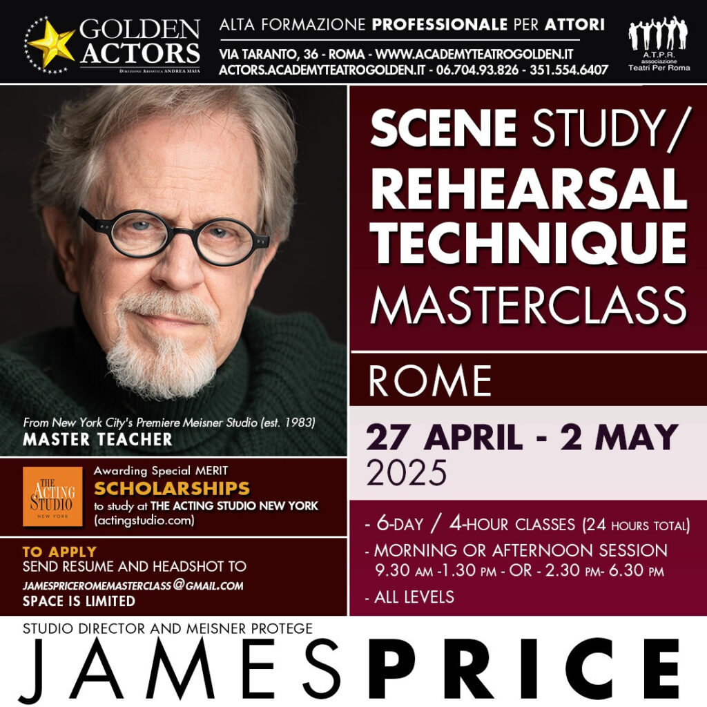 locandina masterclass james price roma