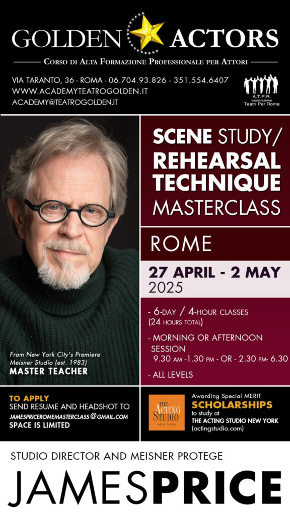 locandina masterclass james price roma