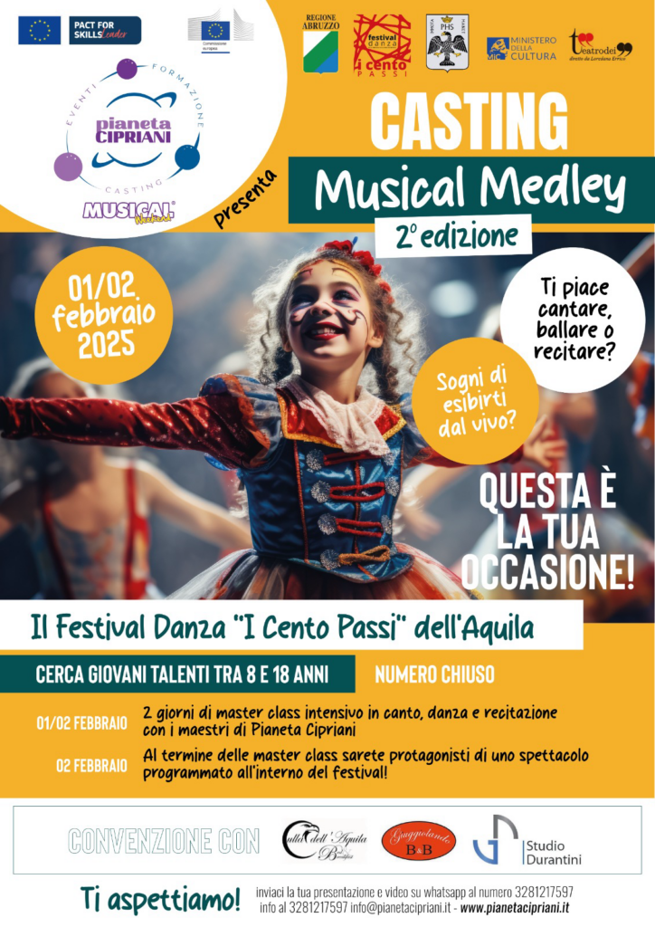 locandina musical medley danza canto recitazione