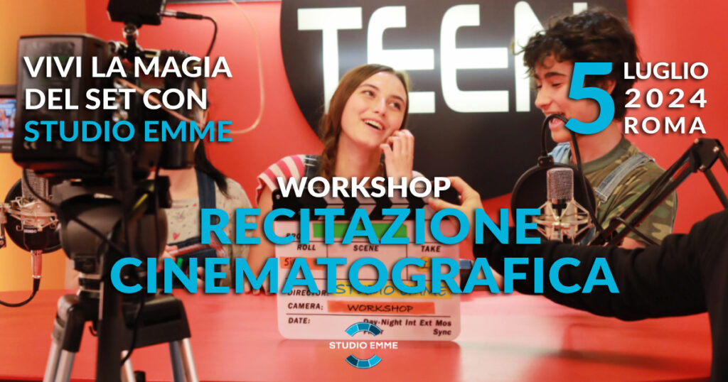 locandina workshop recitazione Studio Emme luglio 2024